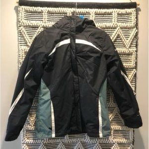 Columbia Omnishield coat with detachable fleece jacket